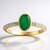 Bague en or et Emeraude de Zambie