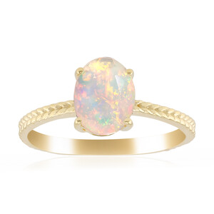 Anillo en oro con Ópalo Welo AAA
