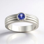 Anello in argento con Tanzanite (Pallanova)