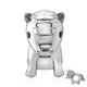 Charm in argento con Zaffiro Blu (Annette)