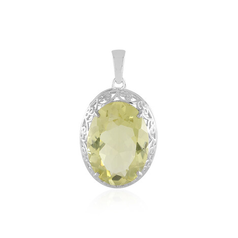 Colgante en plata con Quarzo limón