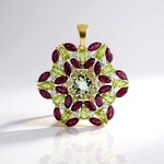 Ciondolo in argento con Ametista Verde (de Melo Essence)