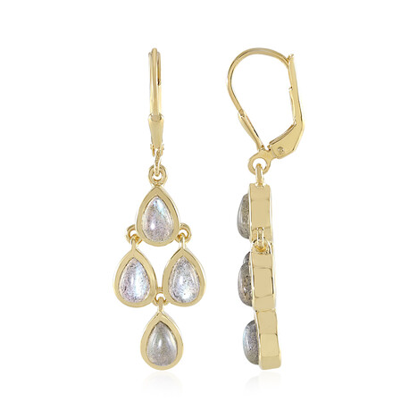 Labradorit-Silberohrringe