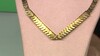 Collar en plata con Hematita dorada