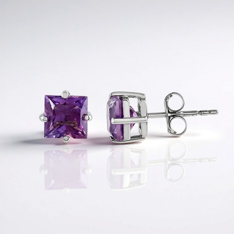 Orecchini in argento con Ametista