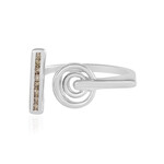 I3 Champagner-Diamant-Silberring (de Melo Essence)