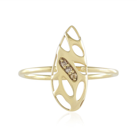 Anillo en oro con Diamante champán I2 (Ornaments by de Melo)