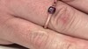 Anillo en plata con Zircón rosado