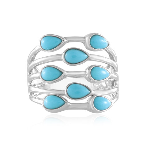 Sleeping Beauty Turquoise Silver Ring