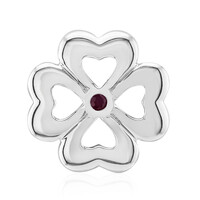 Charm in argento con Rubino