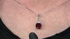 Colgante en plata con Granate de Mozambique