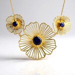 Collana in argento con Zaffiro Blu del Madagascar (Ornaments by de Melo)