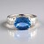Anello in argento con Fluorite Cangiante