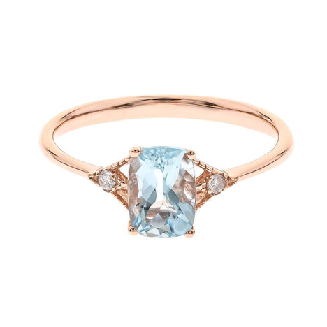 14K AAA Brazilian Aquamarine Gold Ring (CIRARI)