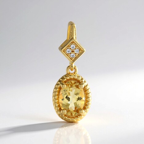Ciondolo in argento con Berillo Giallo
