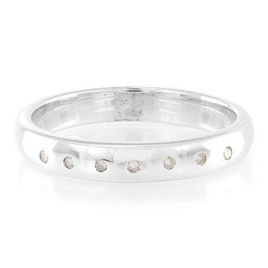 Anello in argento con Diamante Champagne