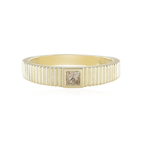 Anillo en oro con Diamante champán I2 (de Melo Gold)