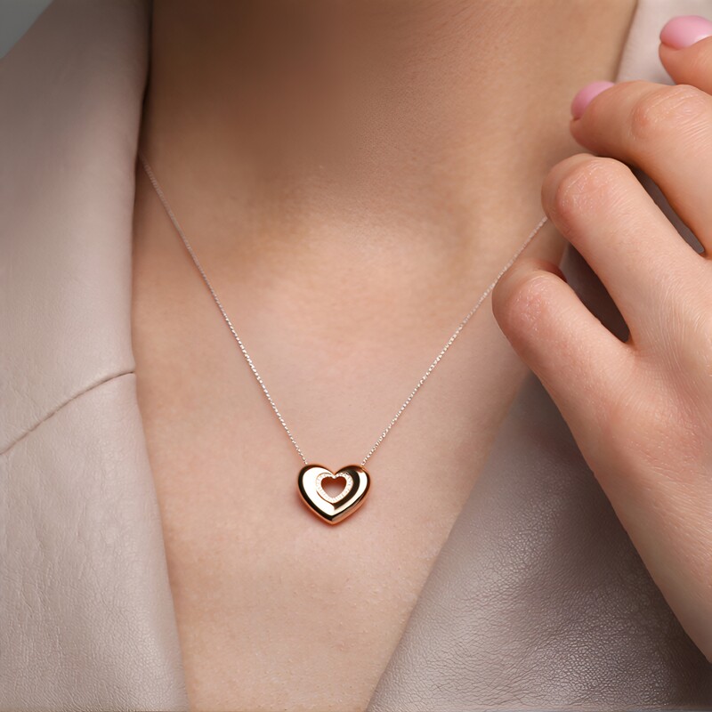 Pendentif en or et Diamant rose de France SI1 d'Argyle  (Annette)