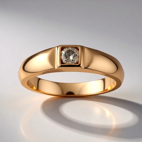 Anello in oro con Diamante Rose de France SI1 di Argyle (Annette)