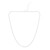 Zilveren halsketting met witte topaasstenen