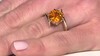 Gouden ring met een sfaleriet