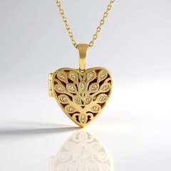 Collana in argento con Diamante Champagne I3