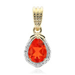 AAA-Mexikanischer Feueropal-Goldanhänger