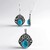 Parure in argento con Turchese Kingman Mohave Blu (Jones Lee)