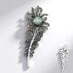 Spilla in argento con Perla Tahitiana (TPC)