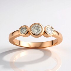 Anello in oro con Diamante Rose de France VS1 di Argyle (Annette)