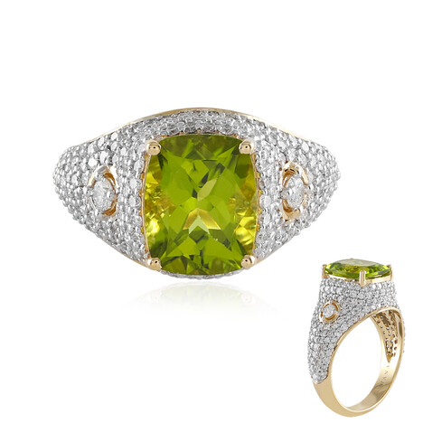 Kaschmir-Peridot-Goldring (SUHANA)