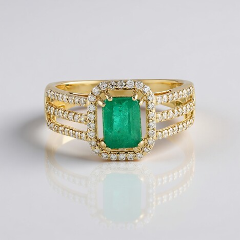 Anello in oro con Smeraldo Russo (AMAYANI)