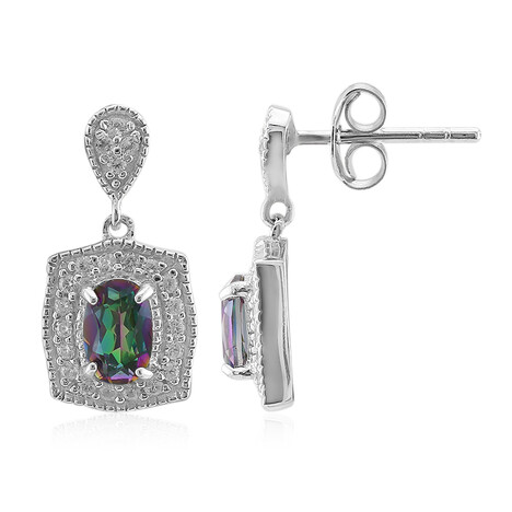 Orecchini in argento con Quarzo Mistico