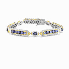 Bracciale in argento con Tanzanite