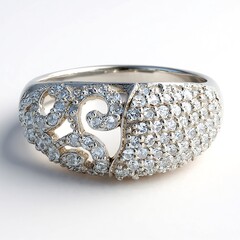 Anello in argento con Topazio Bianco