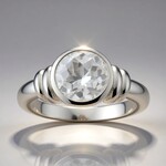 Anello in argento con Quarzo Bianco (Remy Rotenier)