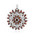 Pendentif en argent et Grenat du Mozambique
