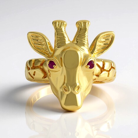 Anello in argento con Rubino della Birmania (Gems en Vogue)