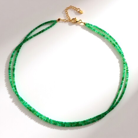 Collana in argento con Smeraldo Zambia