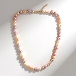 Collana in argento con Perla d'Acqua Dolce Pesca (TPC)