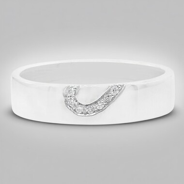 Anillo en plata con I1 (I) Diamante (Annette)