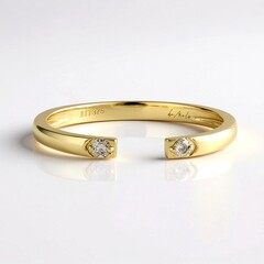 Anello in oro con Diamante Champagne I2 (de Melo Gold)