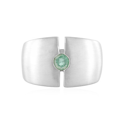 Anillo en plata con Esmeralda de Rusia (de Melo)