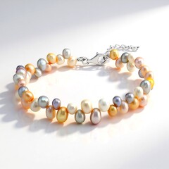 Bracciale in argento con Perla d'Acqua Dolce Bianca