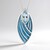 Collana in argento con Topazio Blu Cielo (Adela Silber)