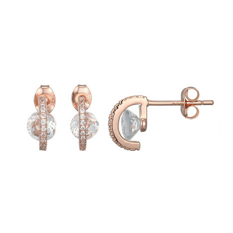 Pendientes en plata con Topacio blanco (Adela Silber)