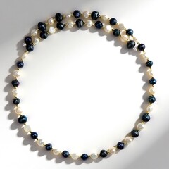 Collier ras du cou en acier et Perles de culture d’eau douce noires (Riya)