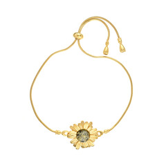 Brazalete en plata con Ámbar báltico verde