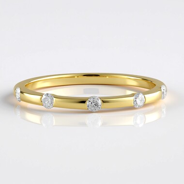 Anillo en oro con Diamante I3 (H) (de Melo Gold)