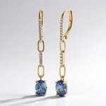 Orecchini in oro con Tanzanite (non riscaldata) (CIRARI)